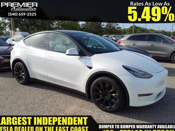 TESLA MODEL Y 2021 5YJYGDEE8MF187604 image